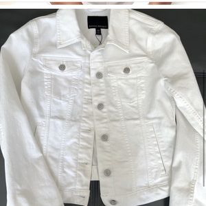 Banana Republic White Jean Jacket size XS-S